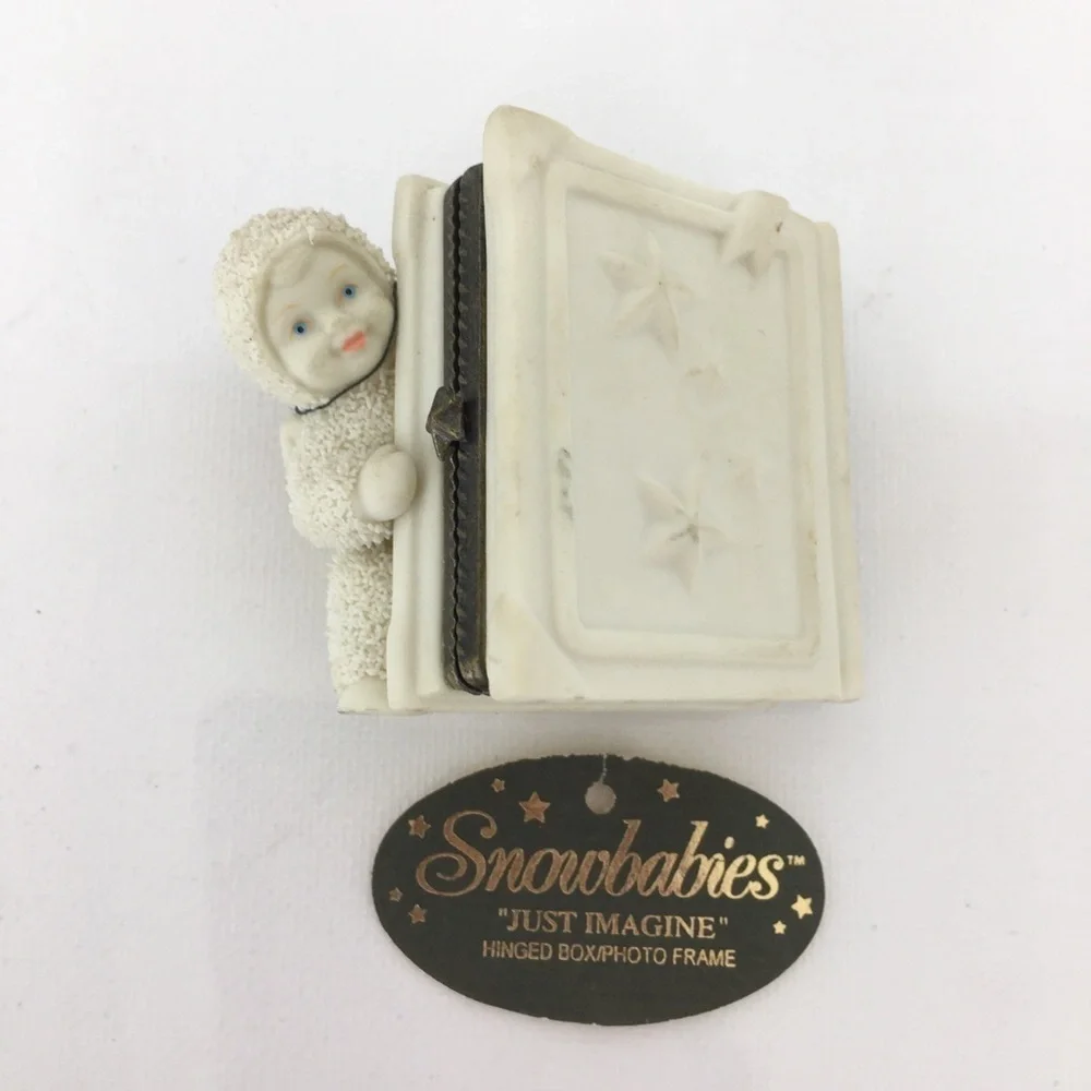 Department 56 Baby's First Picture Frame Snowbaby Angel Miniature Box Frame